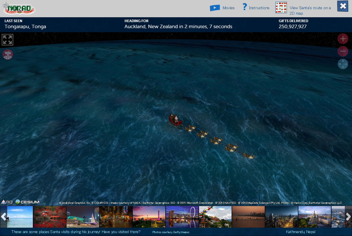 NORAD TRACKS SANTA @ SNOWSEARCH