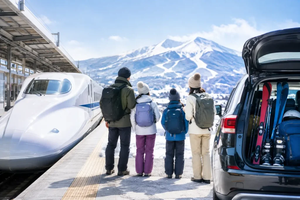 新幹線 車 スキー旅行 比較｜雪道・荷物・人数から後悔なく選ぶ実践ガイド